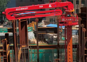 How to reinforce the lifting concrete placing boom